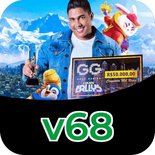 Passo a passo para baixar o app v68 — ilustração editorial